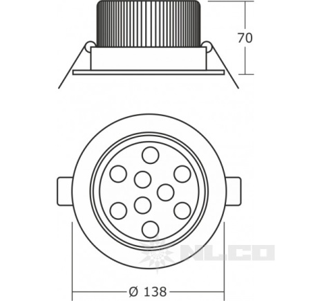 Светильник NLCO DRG9-45